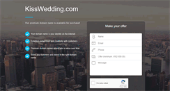 Desktop Screenshot of kisswedding.com